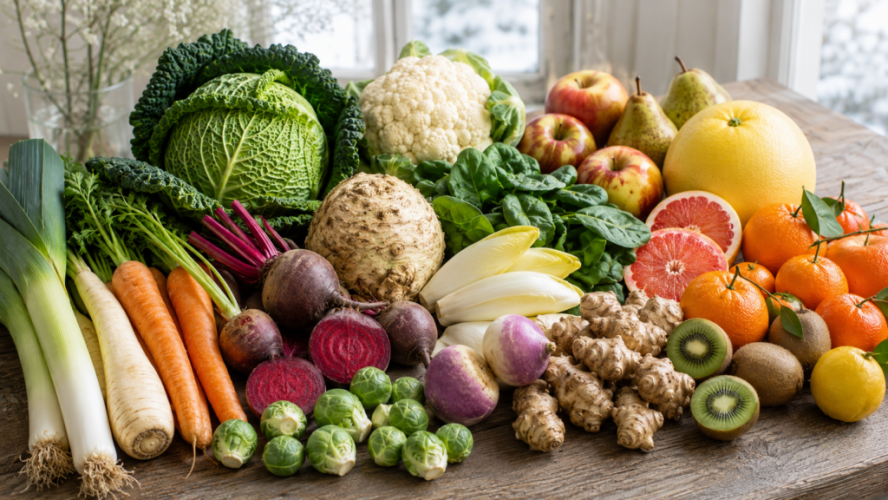 Fruits et légumes de saison en février