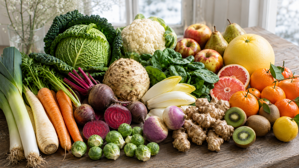 Fruits et légumes de saison en février