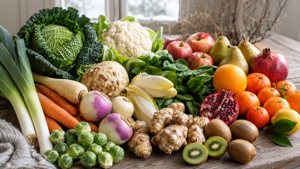 Fruits et légumes de saison en janvier
