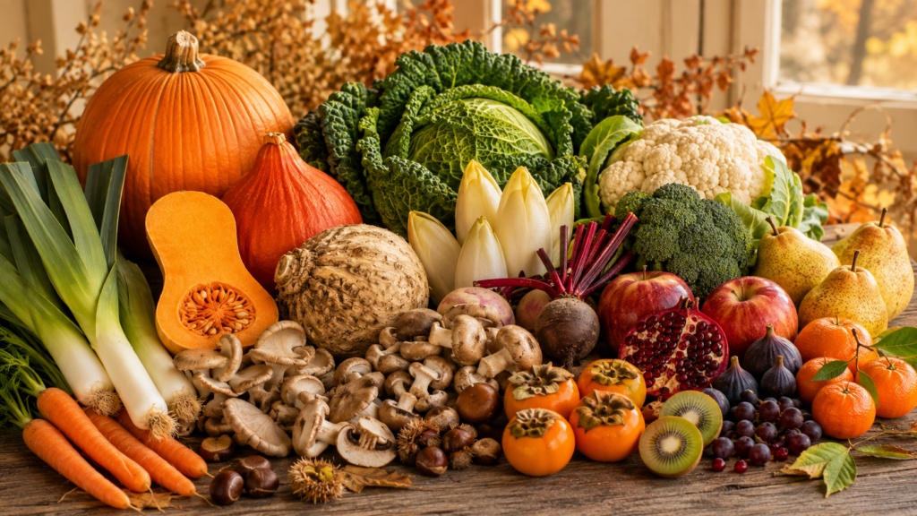 Fruits et légumes de saison en novembre