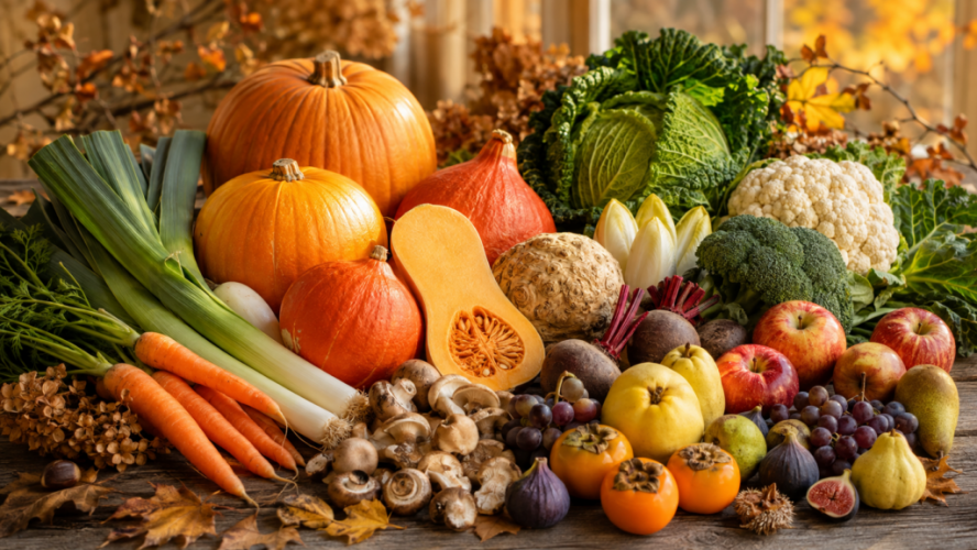 Fruits et légumes de saison en octobre
