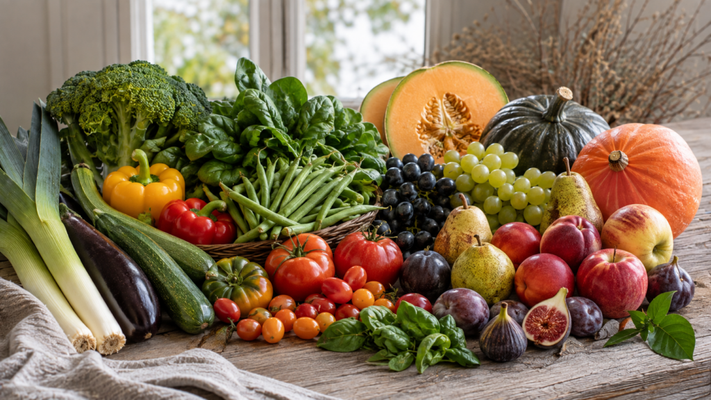 Fruits et légumes de saison en septembre