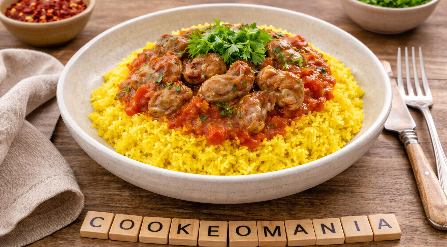 Gésiers de poulet mijotés à la tomate au Cookeo
