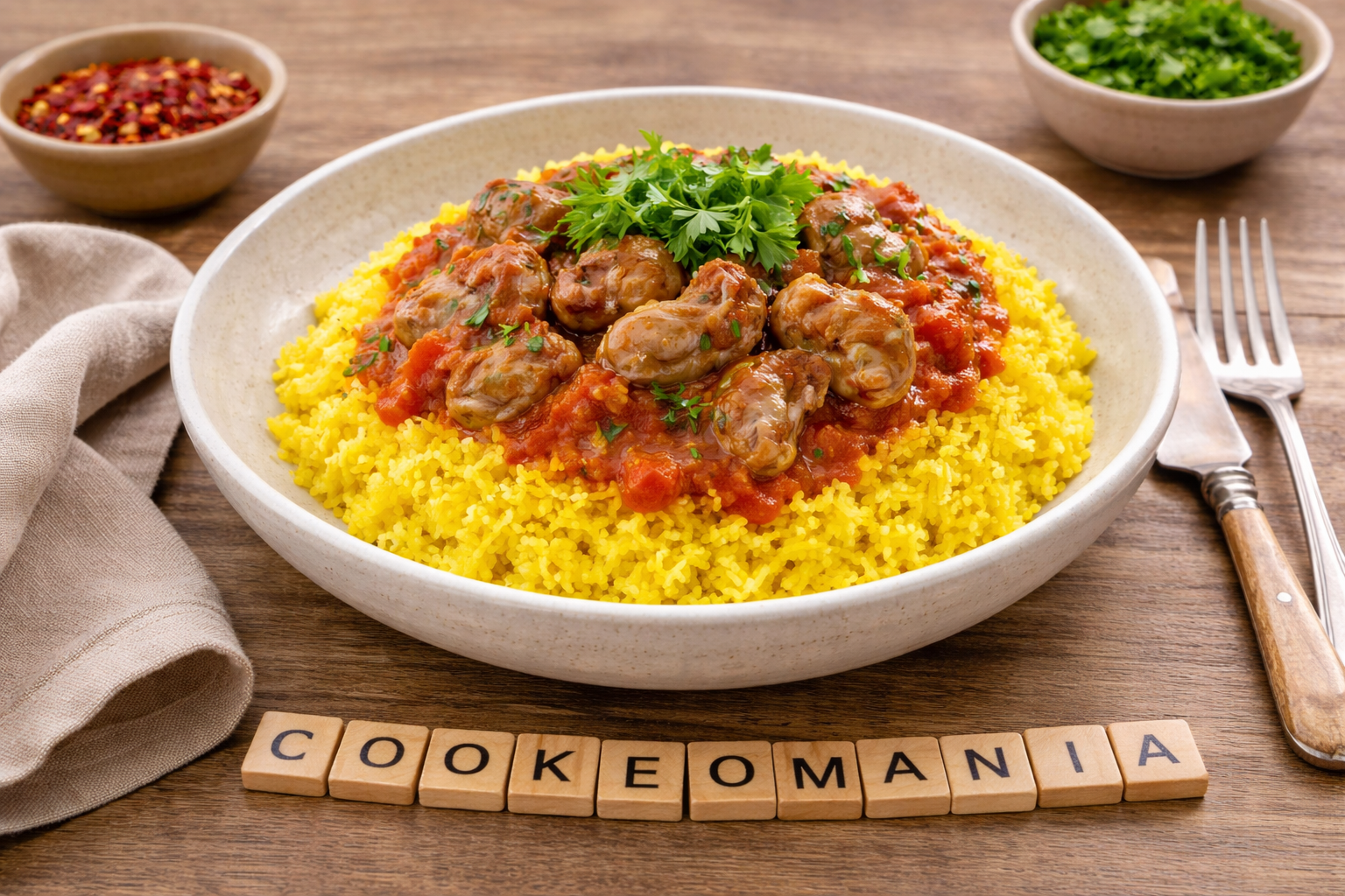 Gésiers de poulet mijotés à la tomate au Cookeo
