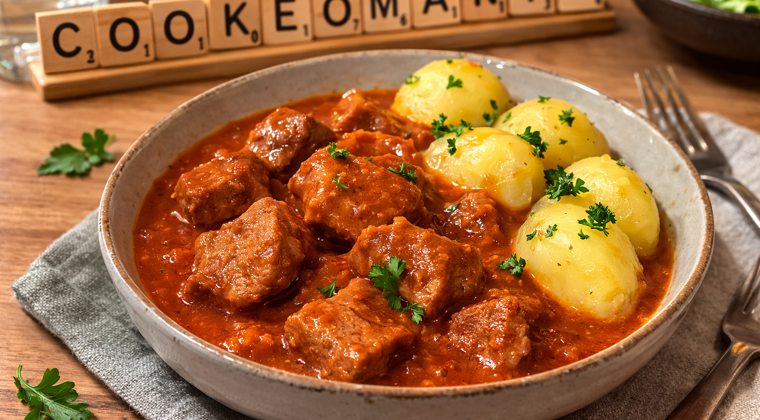 Goulash à la bière au Cookeo
