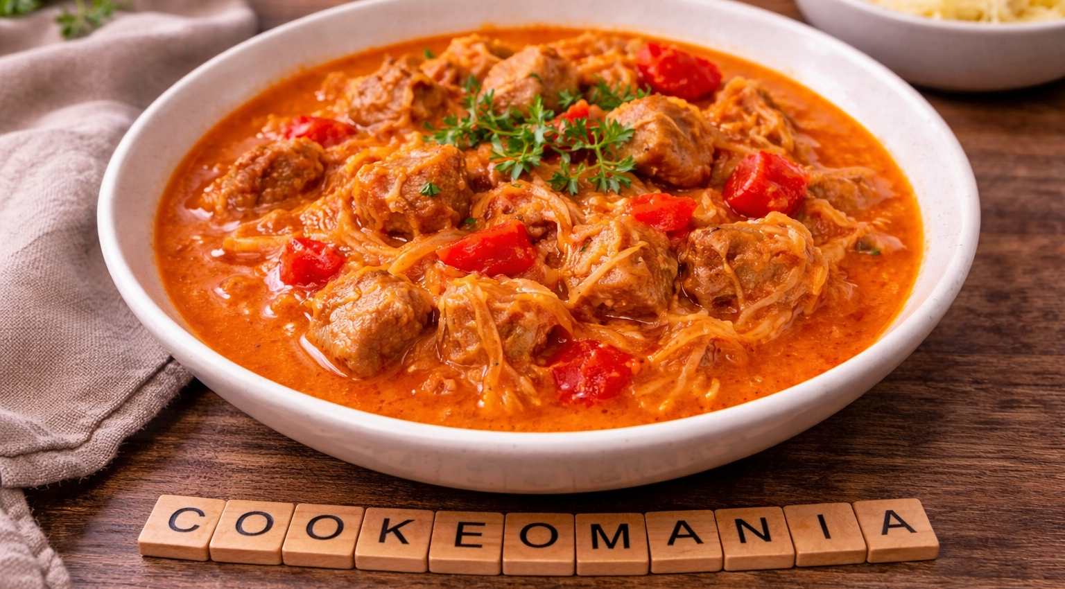 Goulash de porc à la choucroute au Cookeo