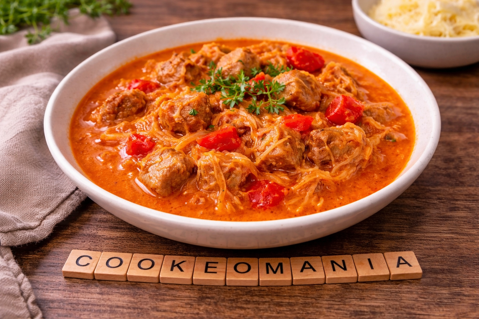 Goulash de porc à la choucroute au Cookeo