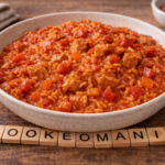 Goulash de porc au riz et poivrons au cookéo