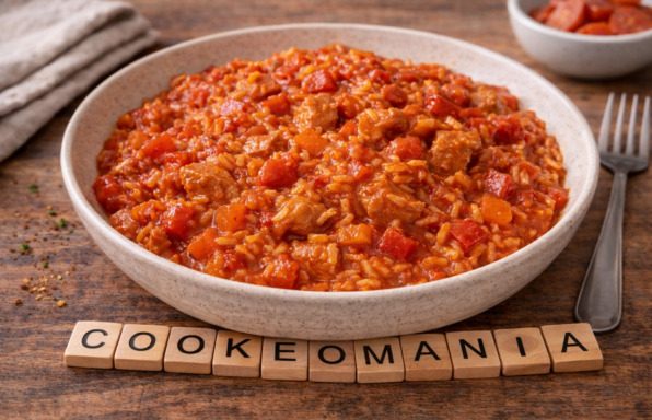 Goulash de porc au riz et poivrons au Cookeo