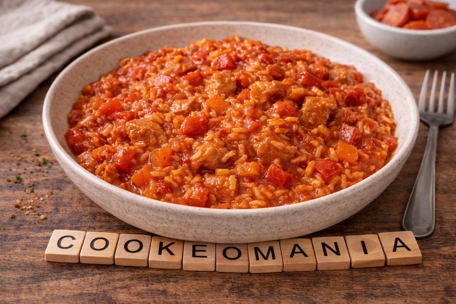 Goulash de porc au riz et poivrons au Cookeo