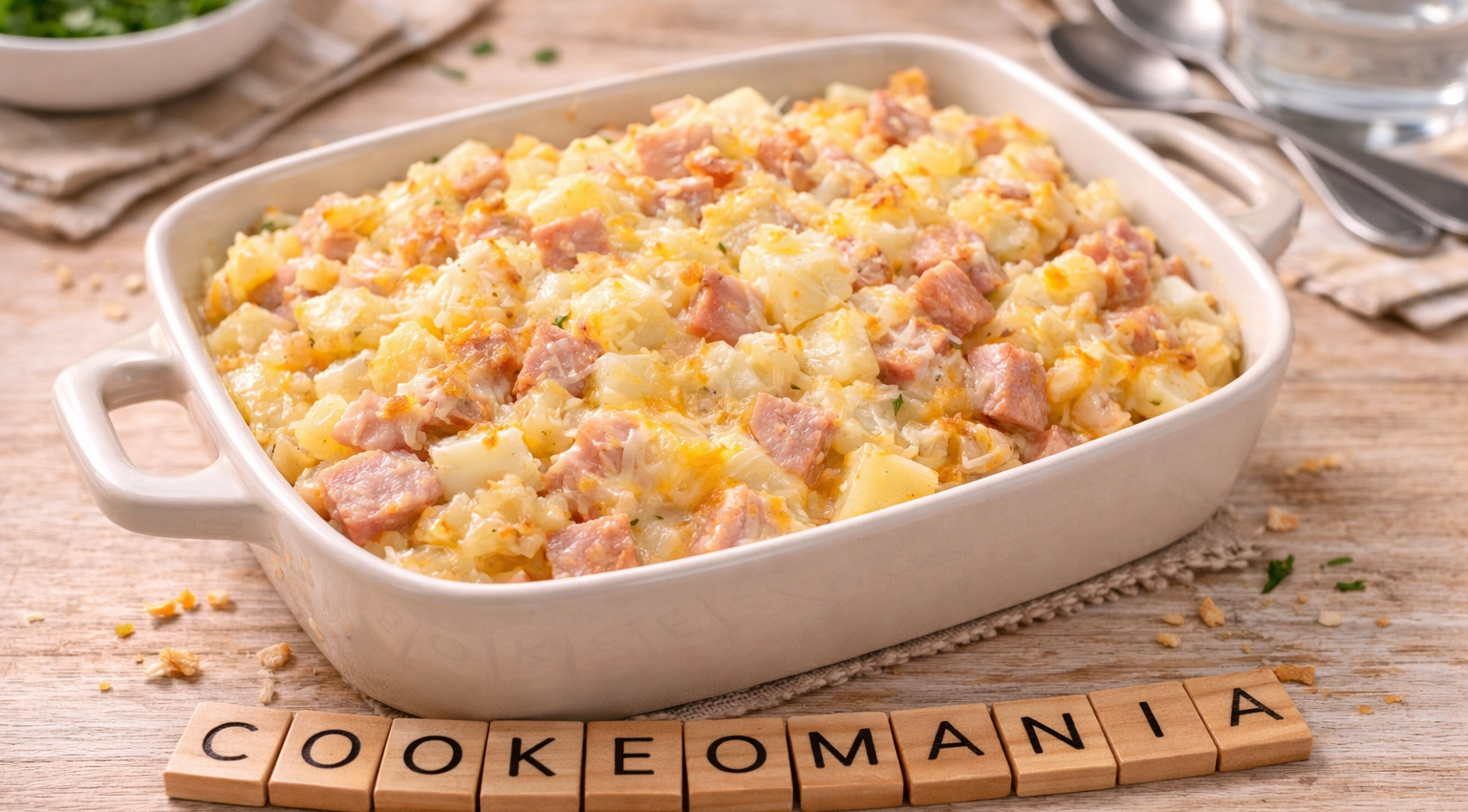 Gratin fondant pommes de terre jambon au Cookeo