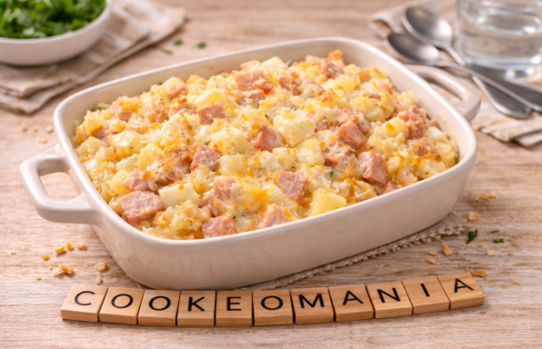 Gratin fondant pommes de terre jambon au Cookeo