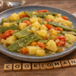 Haricots plats mijotés aux pommes de terre et tomates au multicuiseur cookéo