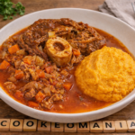 Jarret de veau façon ossobuco et purée patate douce céleri à l'autocuiseur Moulinex