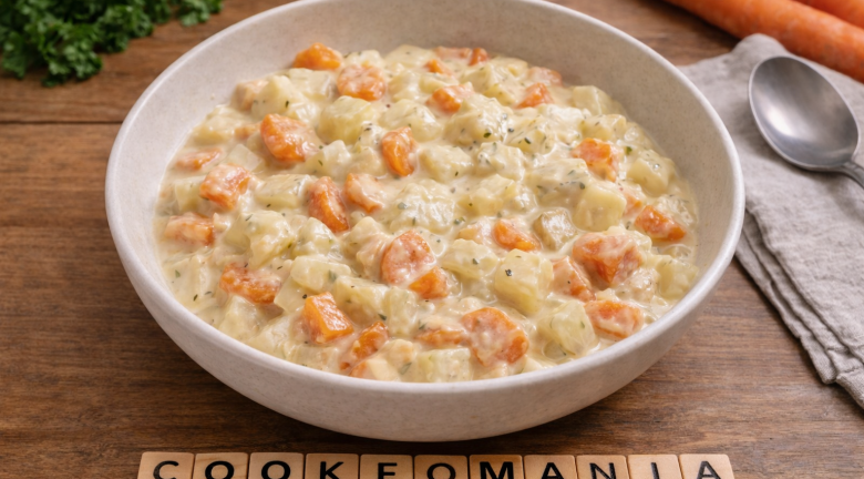 Légumes fondants chou-rave et carottes à la crème au Cookeo