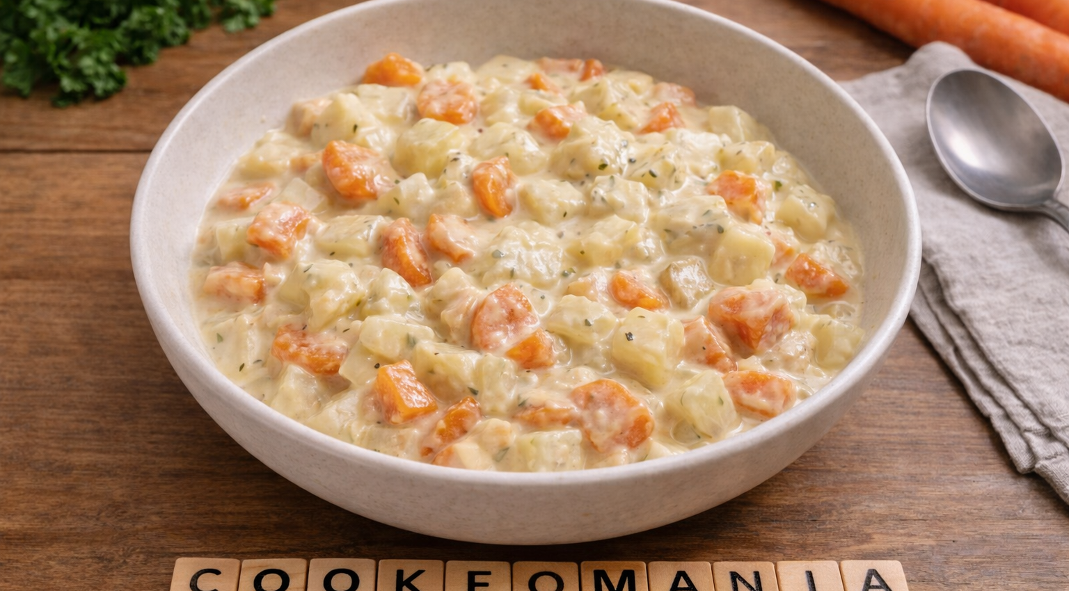 Légumes fondants chou-rave et carottes à la crème au Cookeo