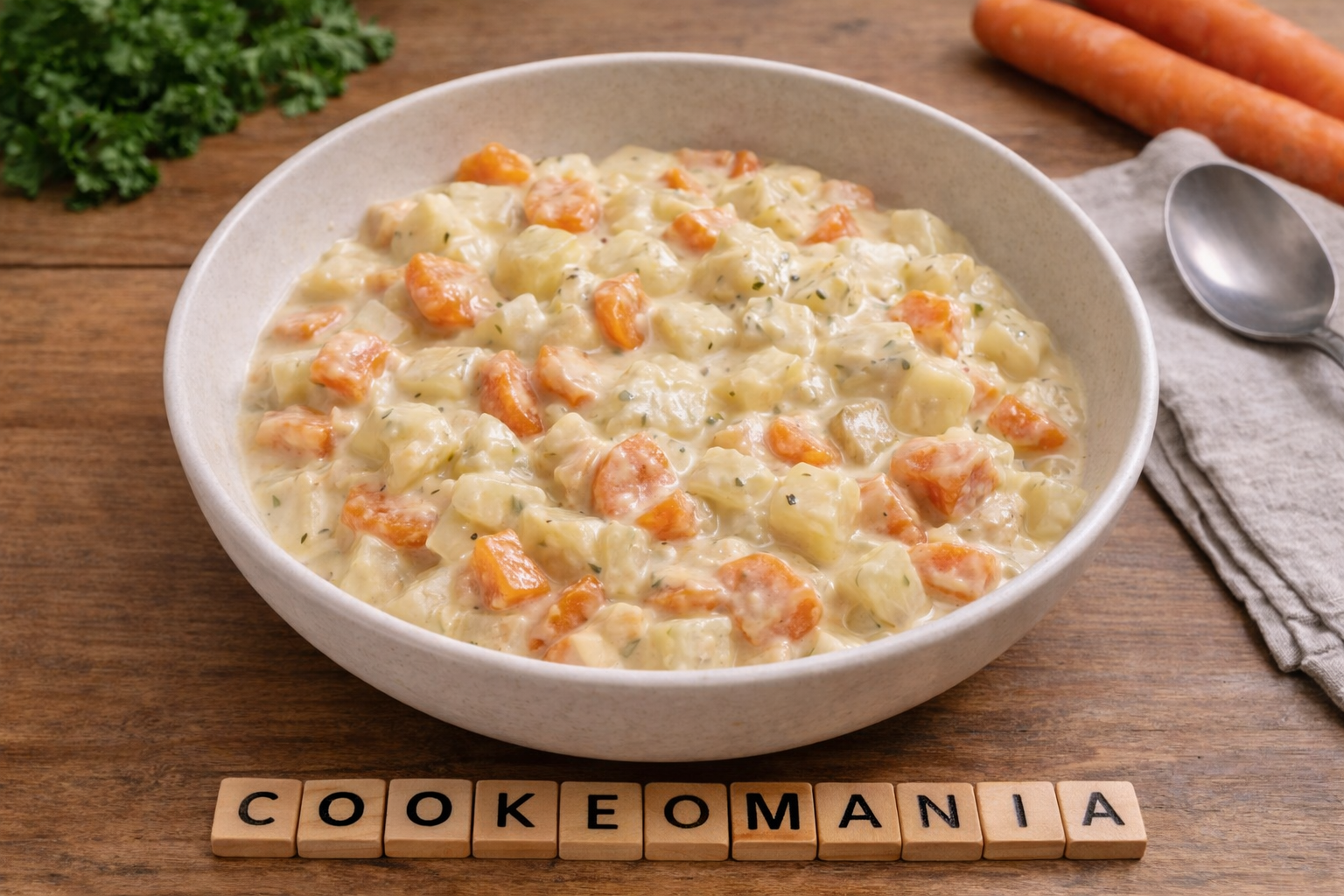 Légumes fondants chou-rave et carottes à la crème au Cookeo