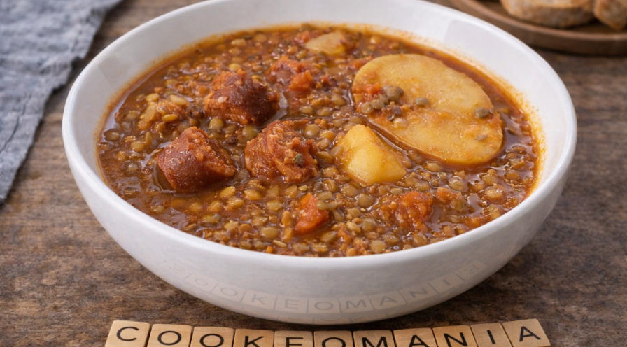 Lentilles mijotées au chorizo et légumes au Cookeo