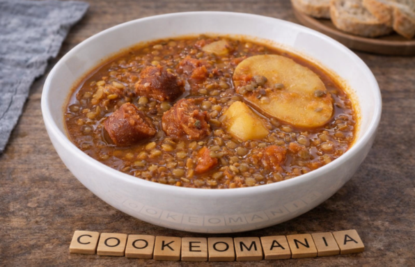 Lentilles mijotées au chorizo et légumes au Cookeo