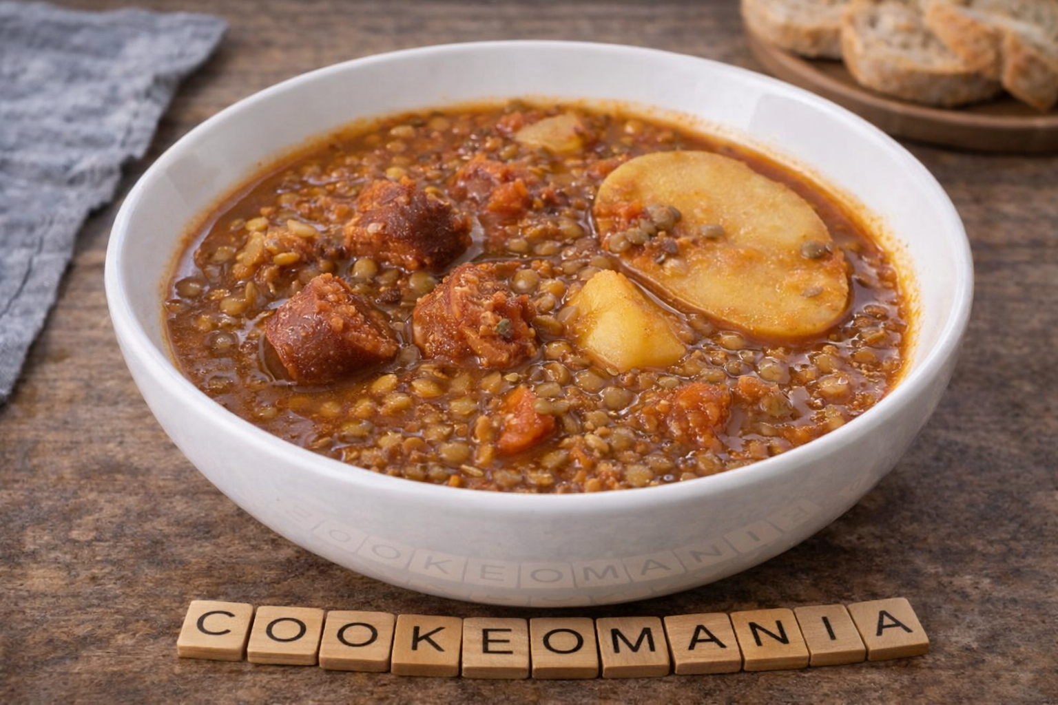 Lentilles mijotées au chorizo et légumes au Cookeo