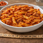 Macaronis crémeux à la sobrasada et viande hachée au Cookeo