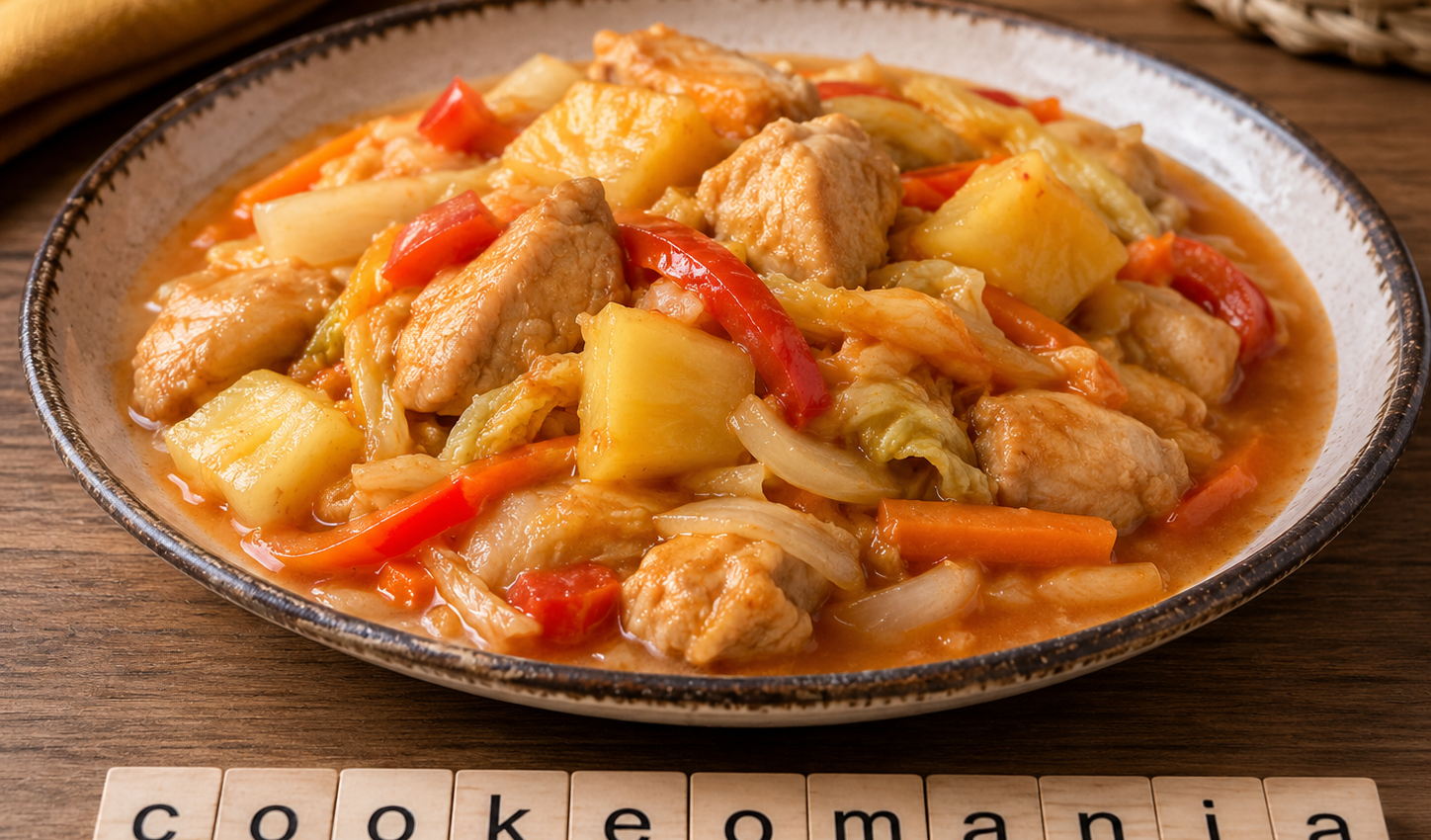 Mijoté de poulet à l’ananas au Cookeo, la recette sucrée-salée aux légumes