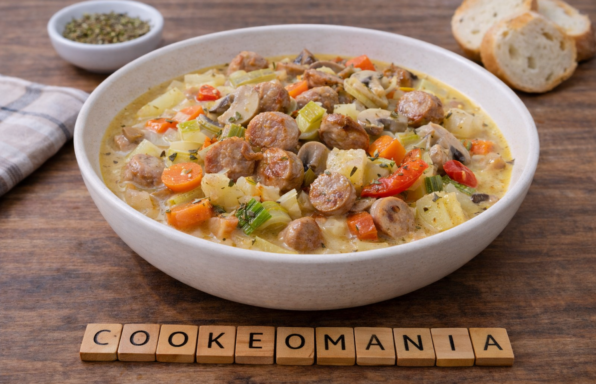 Mijoté de saucisse aux légumes du jardin au Cookeo