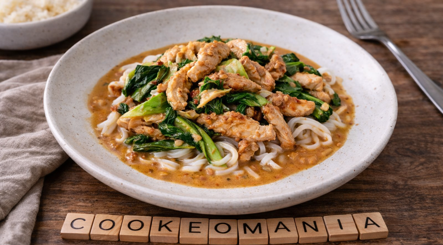 Émincé de dinde au pak choï et coco au Cookeo