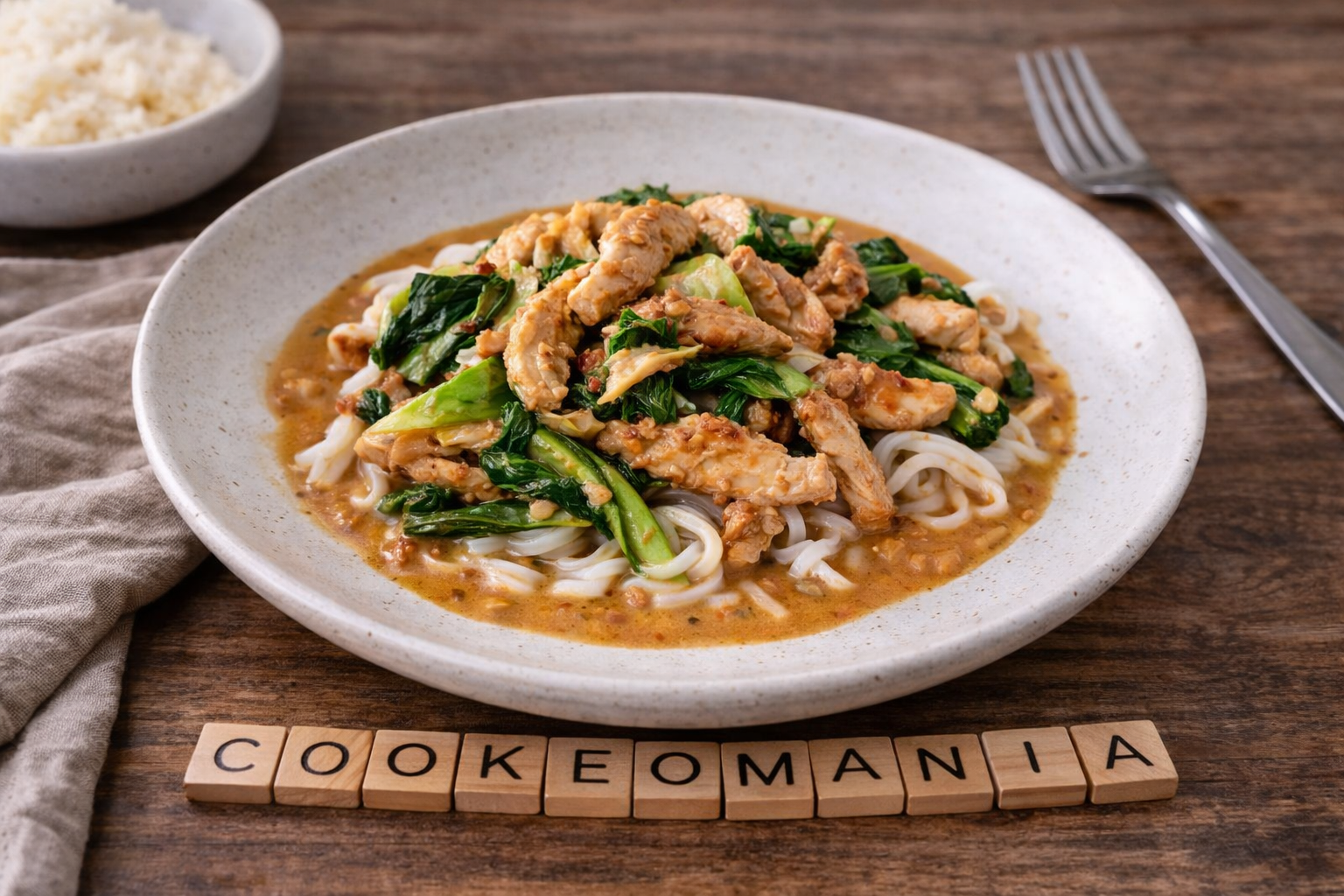 Émincé de dinde au pak choï et coco au Cookeo