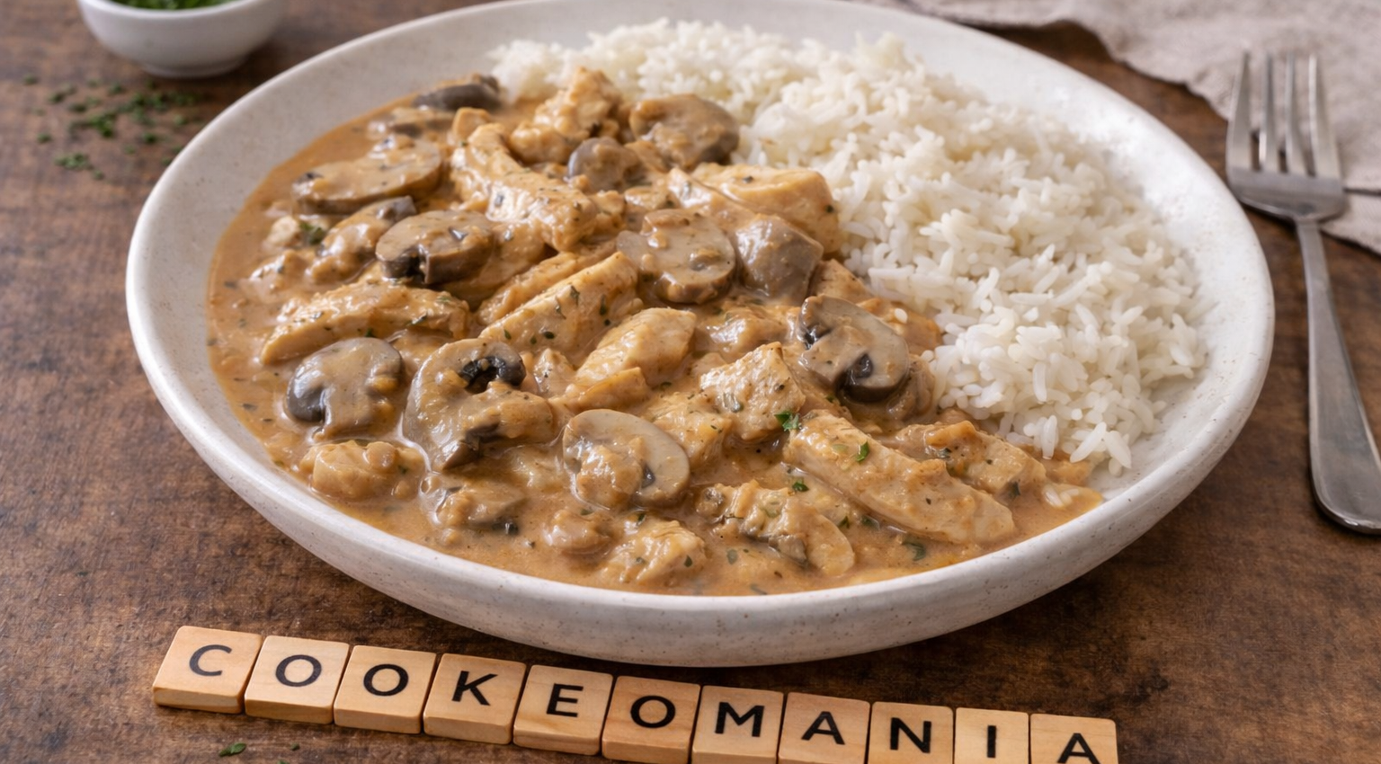 Émincé de poulet crémeux aux champignons au Cookeo