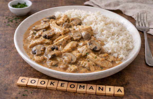 Émincé de poulet crémeux aux champignons au Cookeo