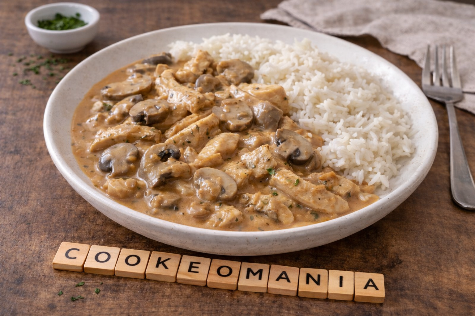 Émincé de poulet crémeux aux champignons au Cookeo