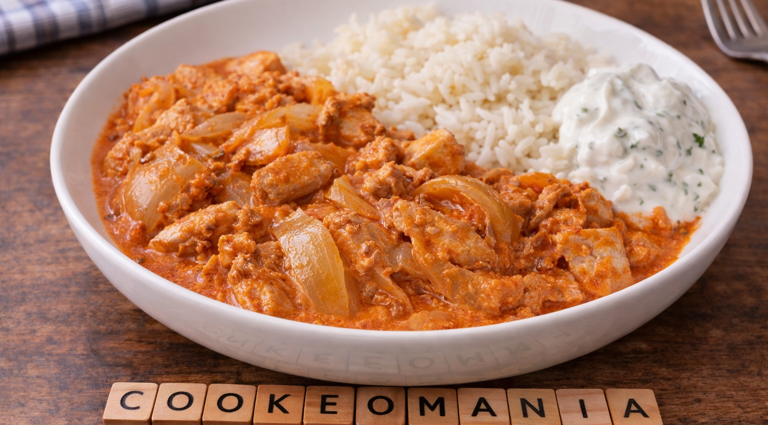 Émincé de poulet façon gyros à la crème tomate au Cookeo