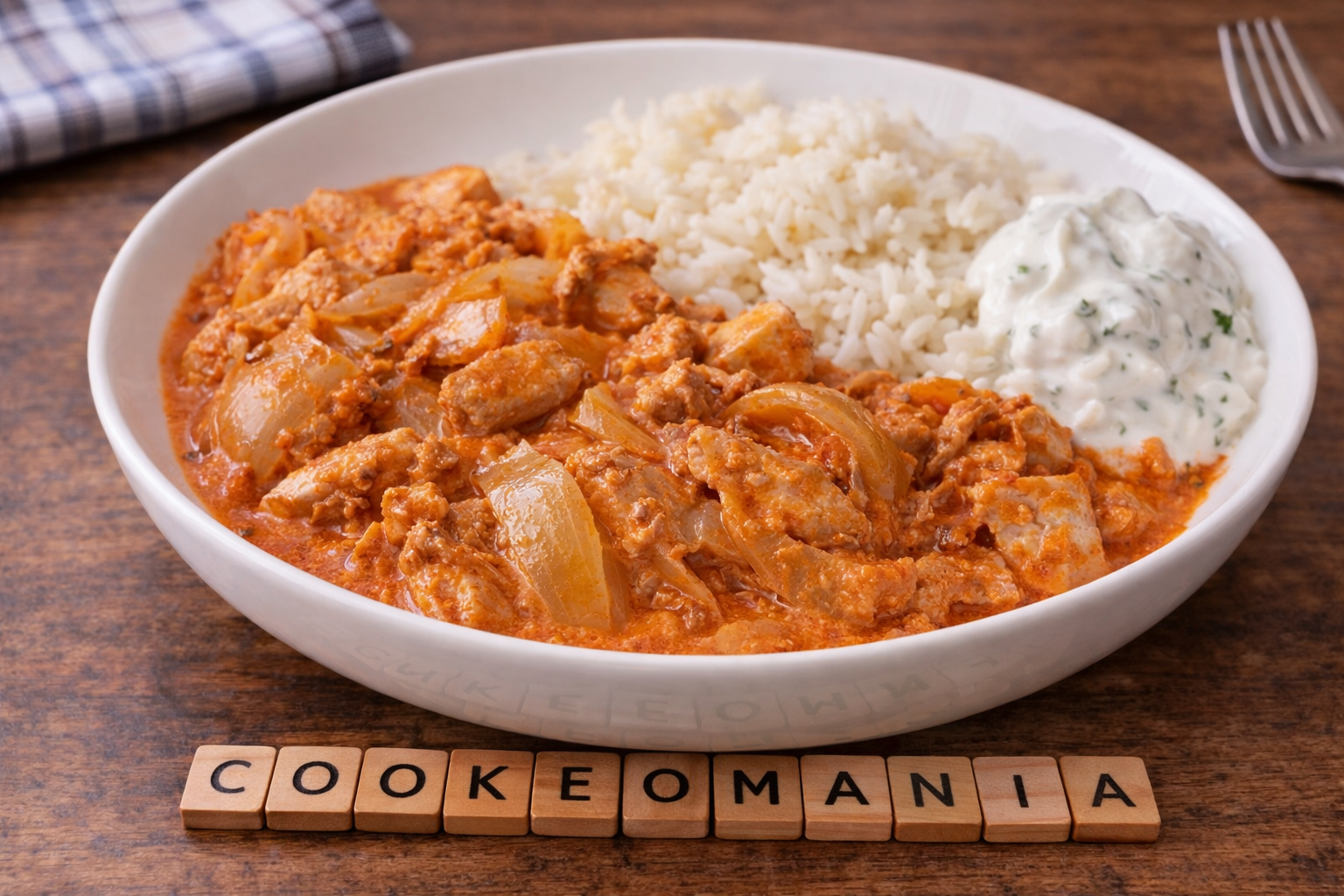 Émincé de poulet façon gyros à la crème tomate au Cookeo