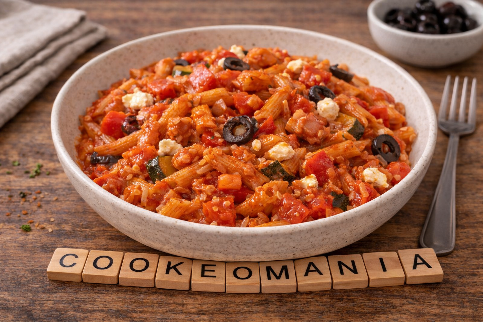 Mini penne façon méditerranéenne au Cookeo