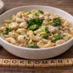 One pot de pâtes au poulet et brocoli au multicuiseur cookéo