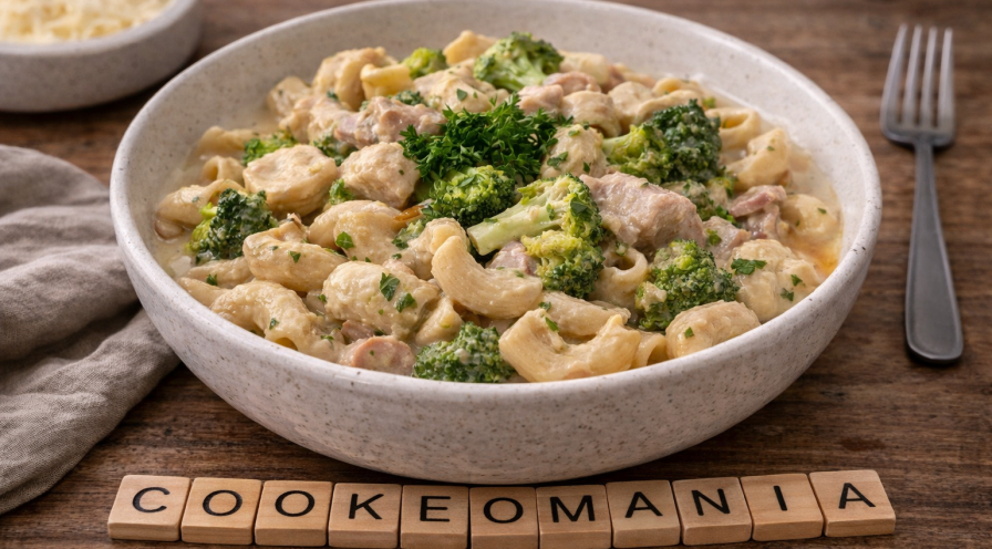 One pot de pâtes au poulet et brocoli au Cookeo