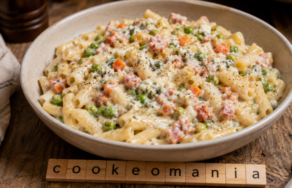 One pot pasta bacon et bleu d’Auvergne au Cookeo, le plat crémeux qui a du caractère