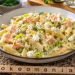 One pot pasta saumon, feta et poireaux au Cookeo, le plat crémeux prêt en quelques minutes au multicuiseur cookéo