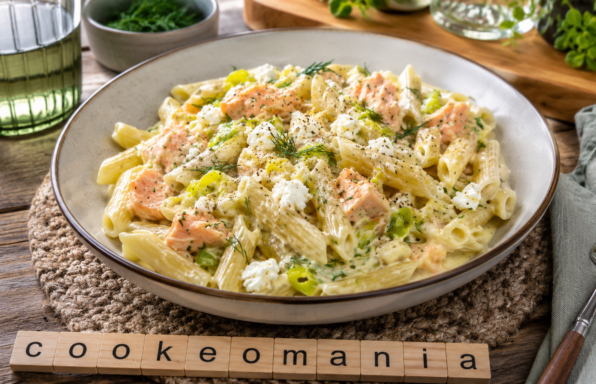 One pot pasta saumon, feta et poireaux au Cookeo, le plat crémeux prêt en quelques minutes