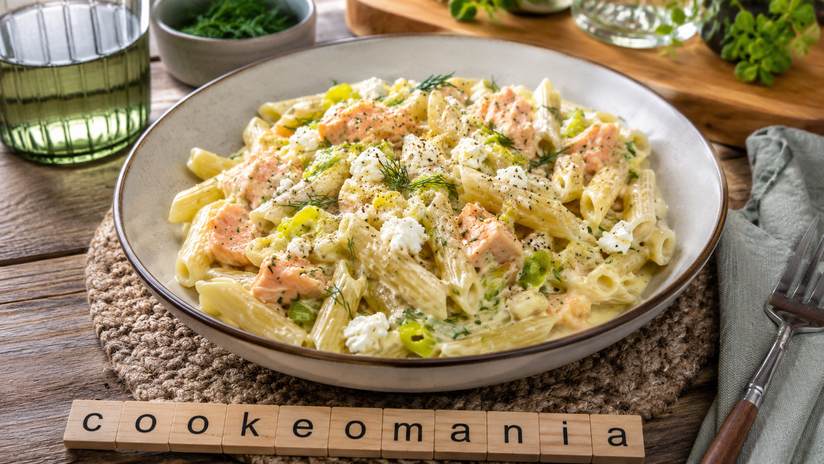 One pot pasta saumon, feta et poireaux au Cookeo, le plat crémeux prêt en quelques minutes