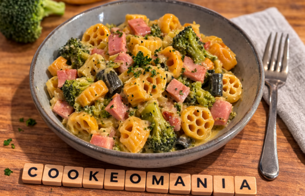 Pasta crémeuse au brocoli et jambon au Cookeo