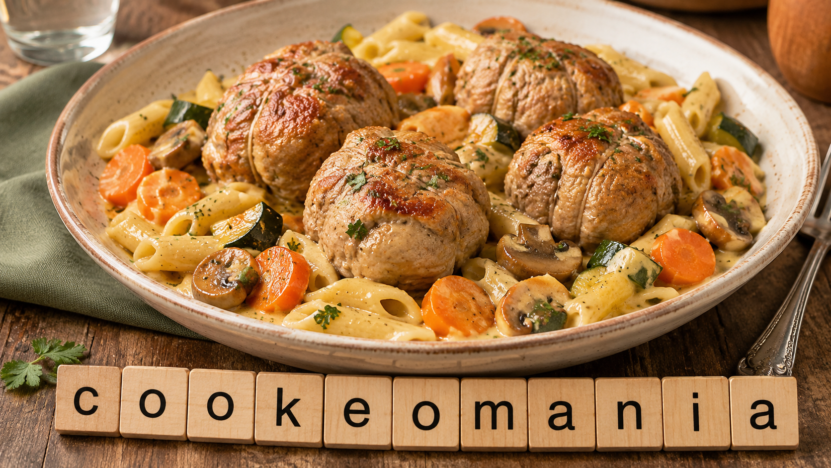 Paupiettes de veau aux légumes et pâtes au Cookeo, le plat complet crémeux et familial