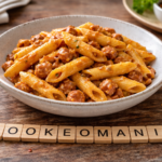 Penne crémeuses aux lentilles et saucisse au cookéo