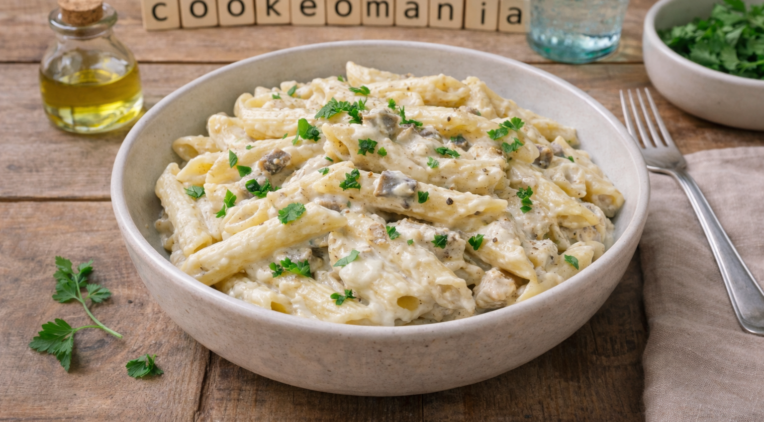 Penne crémeuses aux sardines au Cookeo