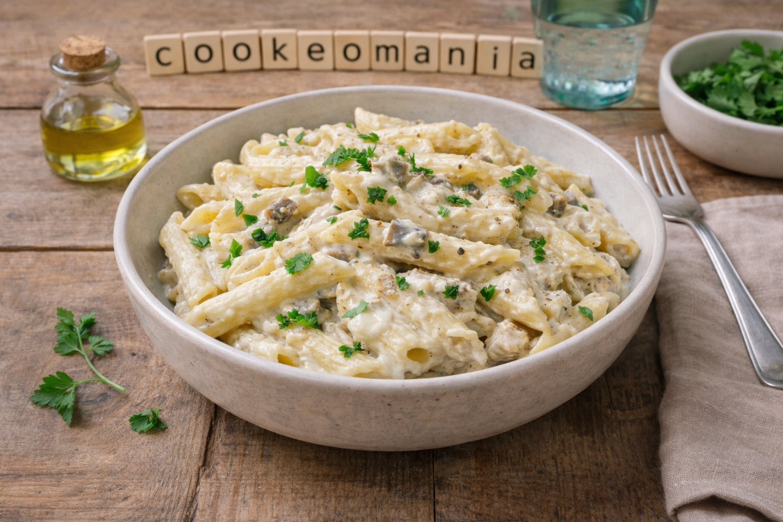 Penne crémeuses aux sardines au Cookeo