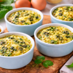 Petits flans de blettes, pommes de terre et emmental au Cookeo