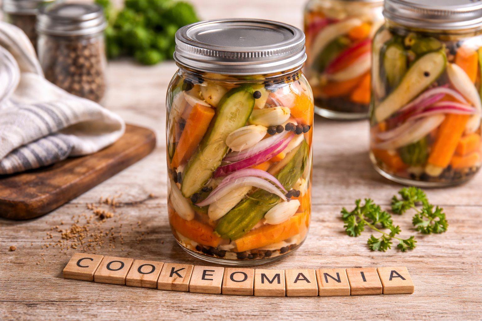 Pickles de légumes cétogènes au Cookeo