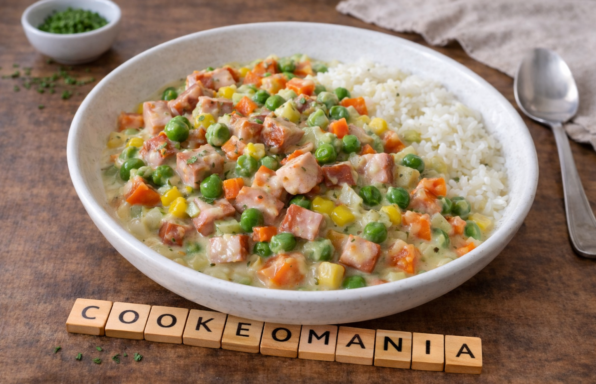 Poêlée crémeuse de cervelas et légumes au Cookeo