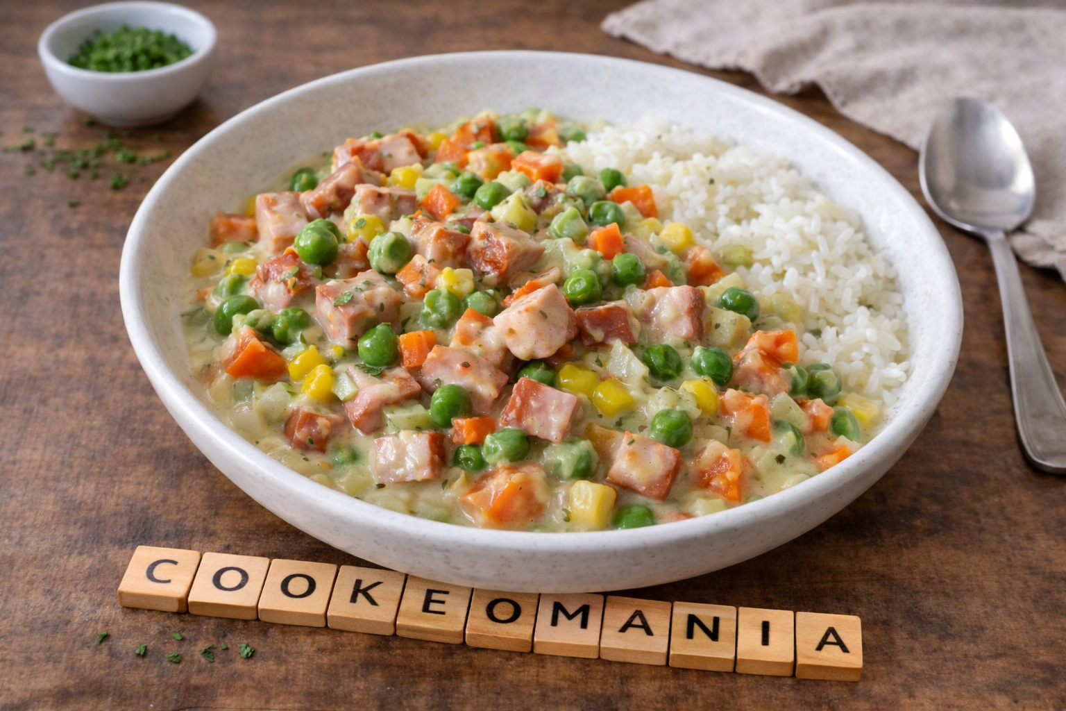 Poêlée crémeuse de cervelas et légumes au Cookeo